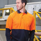JB's Wear-Jb's Hi Vis Long Sleeve Cotton Back Polo - Adults--Uniform Wholesalers - 1