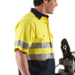 JB's Wear-JB's Hi Vis (D+N) Short Sleeve 190g Shirt - Adults--Uniform Wholesalers - 3