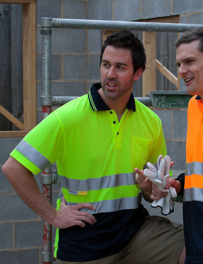 JB's Wear-Jb's Hi Vis Short Sleeve (d+n) Traditional Polo - Adults--Uniform Wholesalers - 3