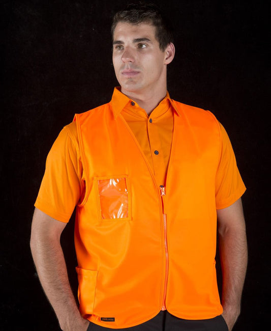 JB's Wear-JB'S HI VIS Zip Safety Vest--Uniform Wholesalers - 1