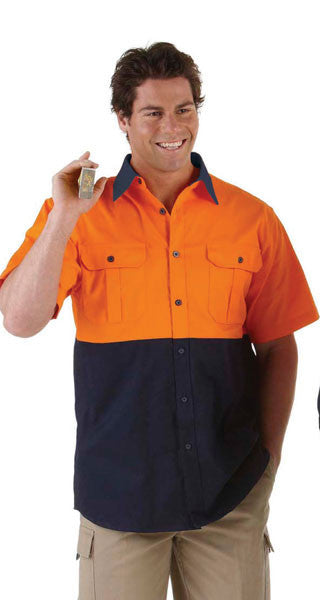 JB's Wear-Jb's Hi Vis Short Sleeve 190g Shirt - Adults--Uniform Wholesalers - 3