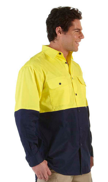 JB's Wear-Jb's Hi Vis Long Sleeve 150g Shirt - Adults--Uniform Wholesalers - 3