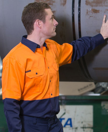 JB's Wear-Jb's Hi Vis Long Sleeve 150g Shirt - Adults--Uniform Wholesalers - 1