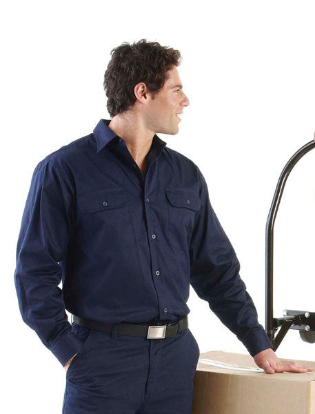 JB's Wear-Jb's Long Sleeve 150g Work Shirt--Uniform Wholesalers - 1