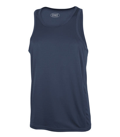 Stencil-Stencil Ladies Competitor Singlet-Navy / 8-Uniform Wholesalers - 5