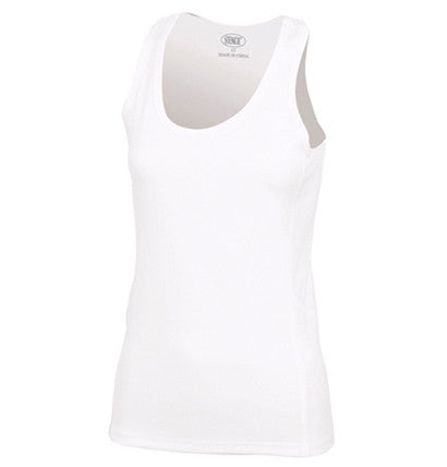 Stencil-Stencil Ladies Competitor Singlet-White / 8-Uniform Wholesalers - 1