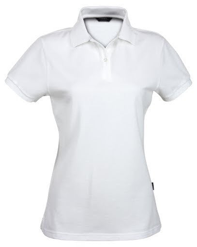 Stencil-Stencil Ladies' Traverse Polo-White / 8-Uniform Wholesalers - 1