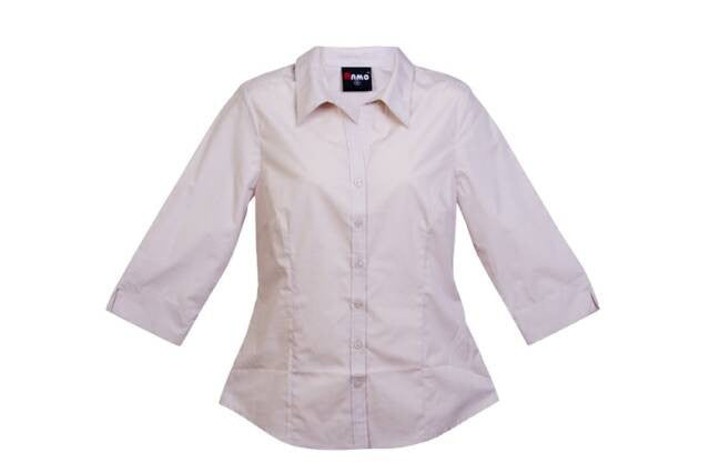 Ramo-Ramo Ladies 3/4 Sleeve Shirts-Khaki / 8-Uniform Wholesalers - 5