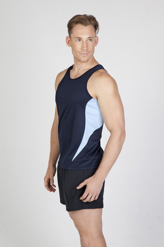 Ramo-Ramo Mens Accelerator Cool Dry Singlet	(new)--Uniform Wholesalers - 1