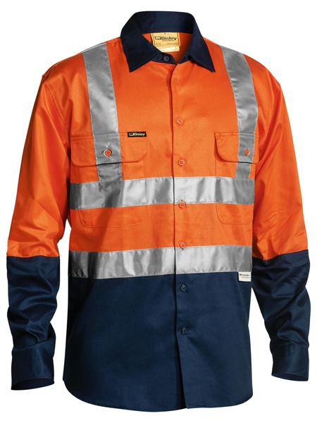 Bisley Taped Hi Vis Drill Shirt - Long Sleeve (BS6267T)