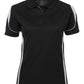 JB's Wear-JB's Podium Ladies Bell Polo 1st( 11 colour)-Black/White / 8-Uniform Wholesalers - 2