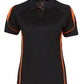 JB's Wear-JB's Podium Ladies Bell Polo 2nd( 6 colour)-Black/Orange / 8-Uniform Wholesalers - 2
