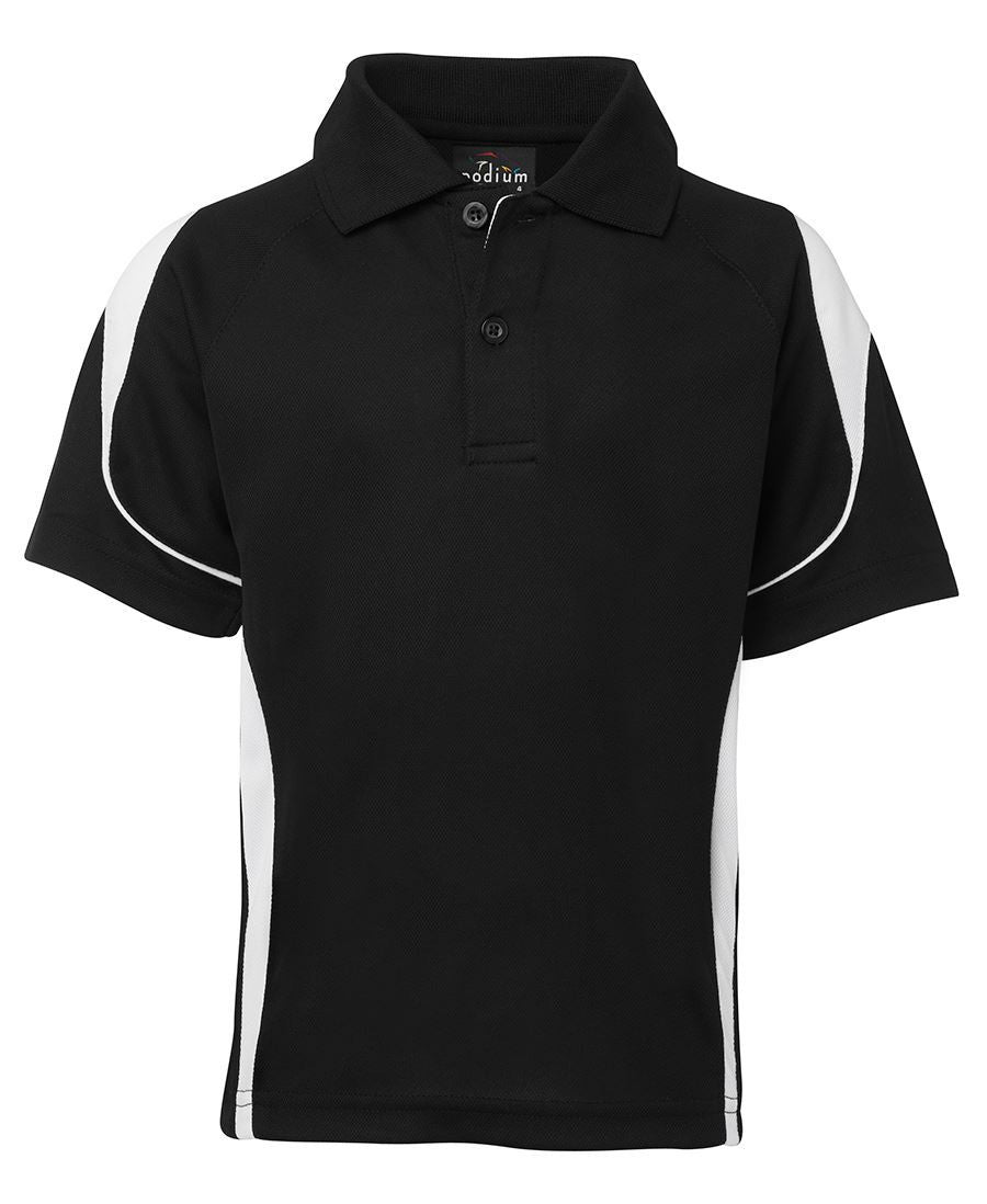 JB's Wear-JB'S Bell Polo Kids-Black/White / 4-Uniform Wholesalers - 6