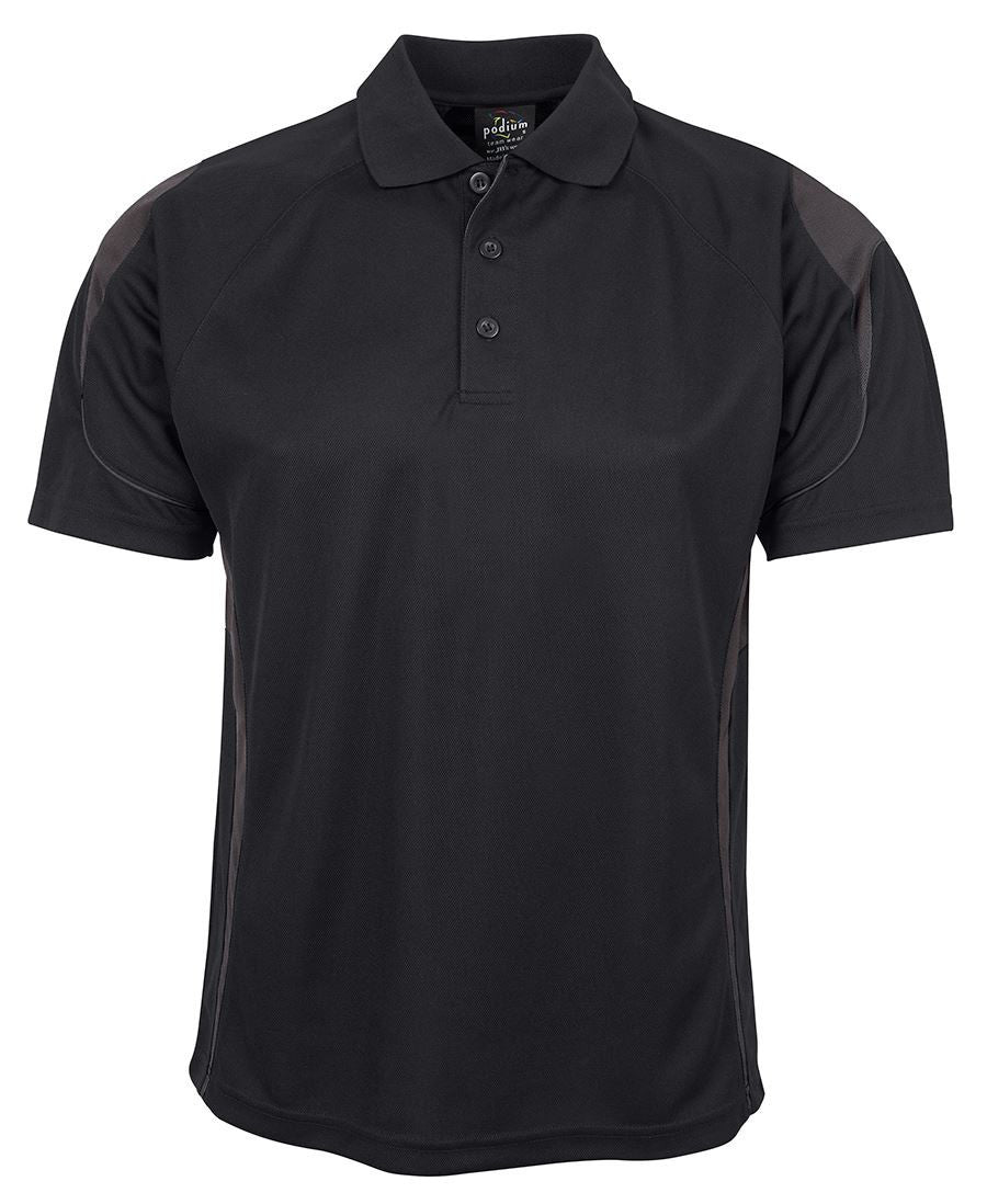 JB's Wear-JB'S Bell Polo Adults 2nd (6 colour)-Black/Charcoal / S-Uniform Wholesalers - 3