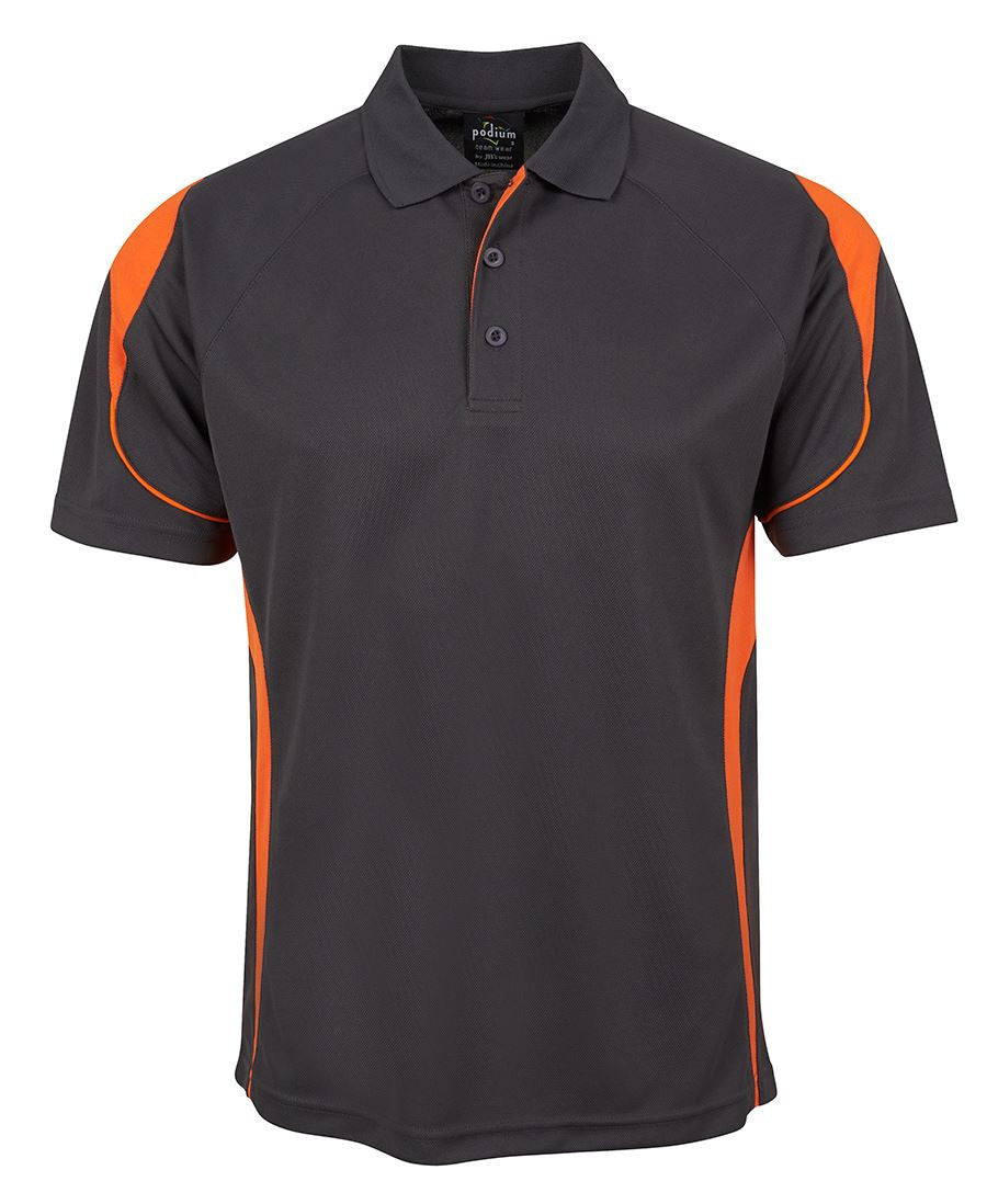 JB's Wear-JB'S Bell Polo Adults 2nd (6 colour)-Charcoal/Orange / S-Uniform Wholesalers - 5