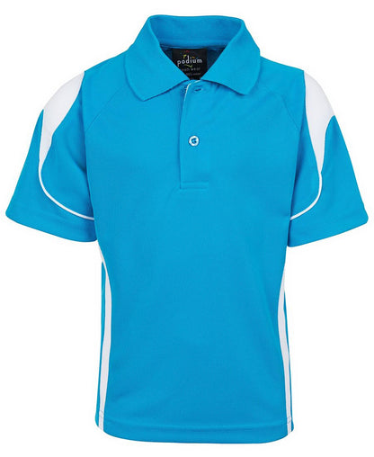 JB's Wear-JB'S Bell Polo Kids-Aqua/White / 4-Uniform Wholesalers - 8