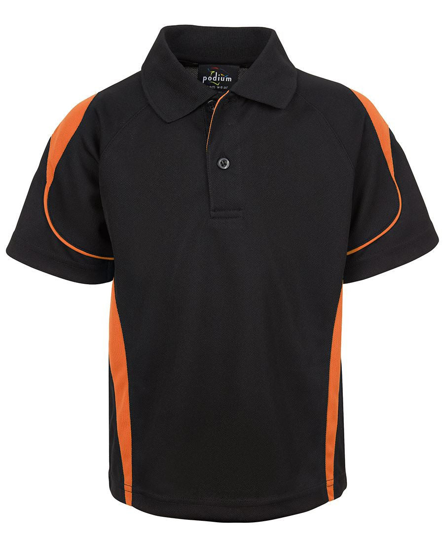 JB's Wear-JB'S Bell Polo Kids-Black/Orange / 4-Uniform Wholesalers - 4