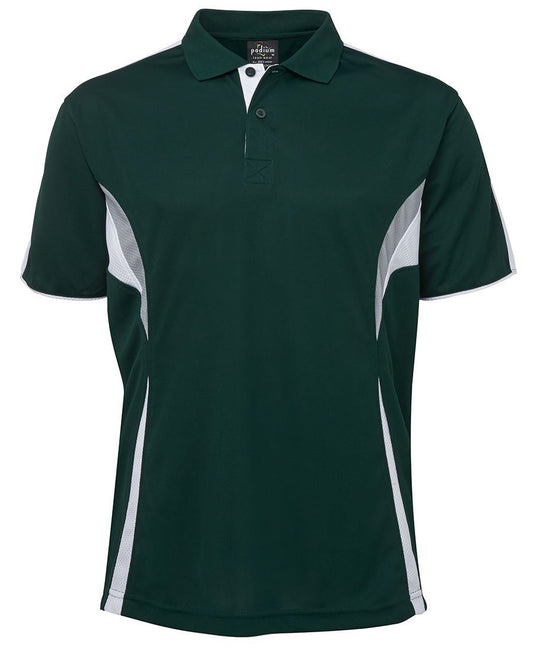 JB's Wear-Jb's Podium Cool Polo - Adults-Forest/White/Grey / S-Uniform Wholesalers - 7