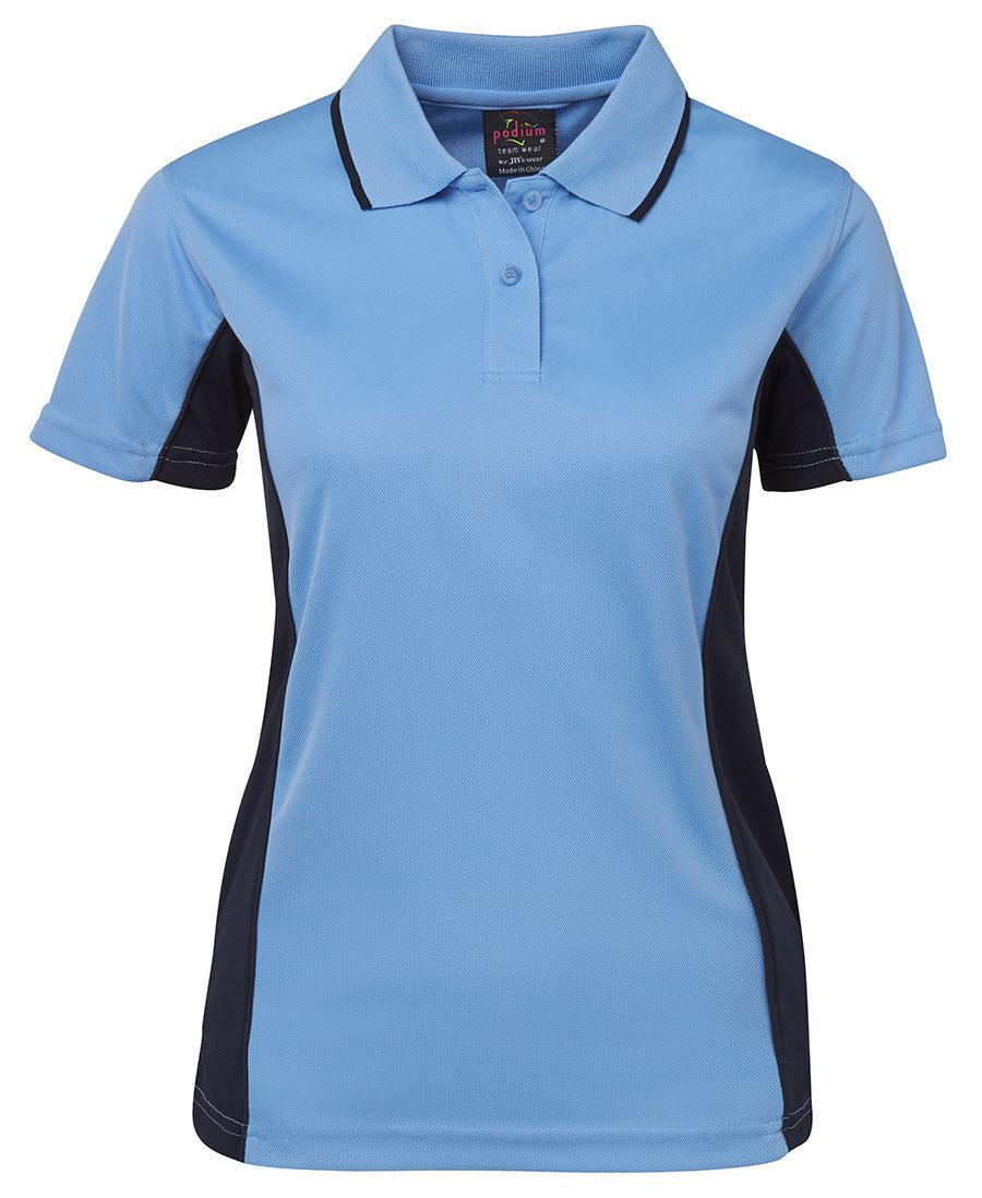 JB's Wear-JB's Podium Ladies Contrast Polo 1st(9 Colour)-Lt Blue/Navy / 8-Uniform Wholesalers - 6