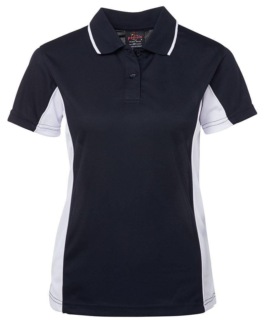 JB's Wear-JB's Podium Ladies Contrast Polo 1st(9 Colour)-Navy/White / 8-Uniform Wholesalers - 8