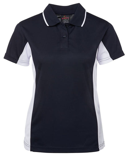 JB's Wear-JB's Podium Ladies Contrast Polo 1st(9 Colour)-Navy/White / 8-Uniform Wholesalers - 8