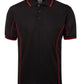 JB's Wear-JB's Podium Short Sleeve Piping Polo - Adults 2nd (10 Colour)-Black/Red / S-Uniform Wholesalers - 6
