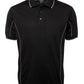 JB's Wear-JB's Podium Short Sleeve Piping Polo - Adults 2nd (10 Colour)-Black/Grey / S-Uniform Wholesalers - 3