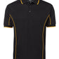 JB's Wear-JB's Podium Short Sleeve Piping Polo - Adults 2nd (10 Colour)-Black/Gold / S-Uniform Wholesalers - 2