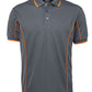JB's Wear-JB's Podium Short Sleeve Piping Polo - Adults 2nd (10 Colour)-Grey/Orange / S-Uniform Wholesalers - 9