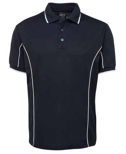 JB's Wear-JB's Adults  Short Sleeve Piping Polo - 1st (10 Colour)-Navy/White / S-Uniform Wholesalers - 6