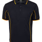 JB's Wear-JB's Adults  Short Sleeve Piping Polo - 1st (10 Colour)-Navy/Gold / S-Uniform Wholesalers - 4