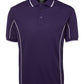 JB's Wear-JB's Adults  Short Sleeve Piping Polo - 1st (10 Colour)-Purple/White / S-Uniform Wholesalers - 7