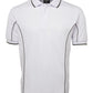JB's Wear-JB's Adults  Short Sleeve Piping Polo - 1st (10 Colour)-White/Grey / S-Uniform Wholesalers - 9