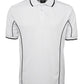 JB's Wear-JB's Adults  Short Sleeve Piping Polo - 1st (10 Colour)-White/Navy / S-Uniform Wholesalers - 10