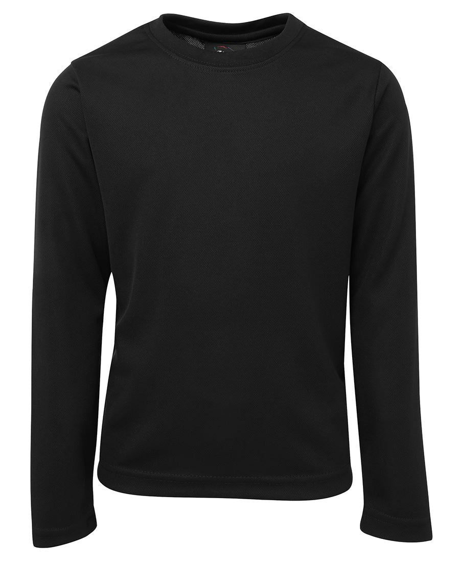 JB's Wear-JB's Kids L/S Poly Tee-Black / 4-Uniform Wholesalers - 3