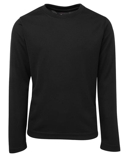 JB's Wear-JB's Kids L/S Poly Tee-Black / 4-Uniform Wholesalers - 3