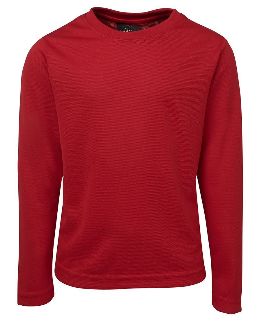 JB's Wear-JB's Kids L/S Poly Tee-Red / 4-Uniform Wholesalers - 4