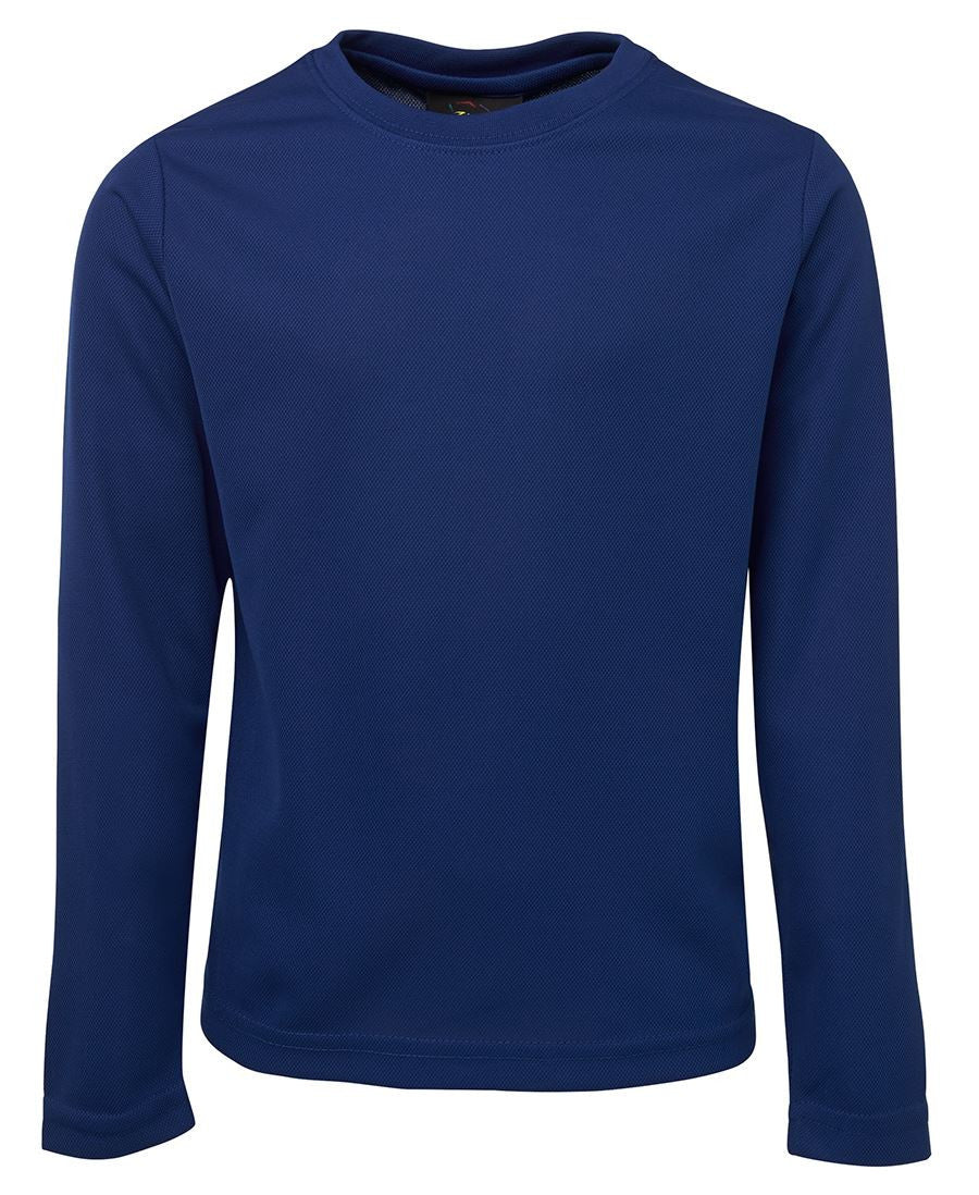 JB's Wear-JB's Kids L/S Poly Tee-Royal / 4-Uniform Wholesalers - 6