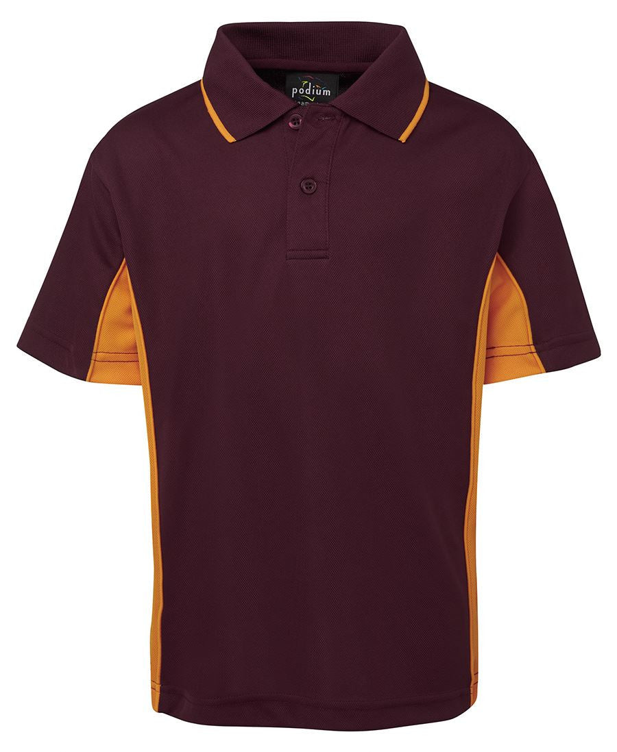 JB's Wear-JB's Podium Kids Contrast Polo-Maroon/Gold / 4-Uniform Wholesalers - 9