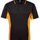 JB's Wear-JB's Podium Contrast Polo Adult(1st 12 colours)-Black/Gold / S-Uniform Wholesalers - 4