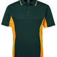 JB's Wear-JB's Podium Contrast Polo Adult(1st 12 colours)-Forest/Gold / S-Uniform Wholesalers - 6