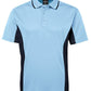 JB's Wear-JB's Podium Contrast Polo Adult(1st 12 colours)-Light Blue/Navy / S-Uniform Wholesalers - 7