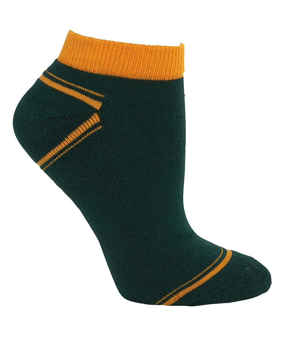 JB's Wear-JB's Sport Ankle Sock (5 Pack)-Bottle/Gold / King-Uniform Wholesalers - 7