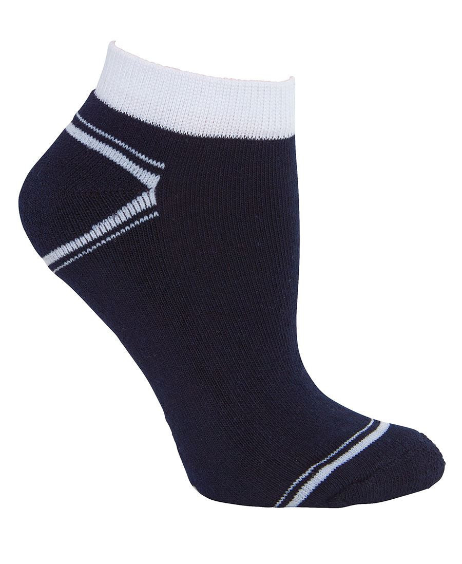 JB's Wear-JB's Sport Ankle Sock (5 Pack)-Navy/White / King-Uniform Wholesalers - 9