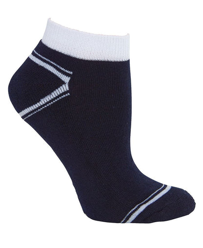 JB's Wear-JB's Sport Ankle Sock (5 Pack)-Navy/White / King-Uniform Wholesalers - 9