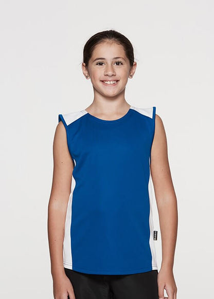 Aussie Pacific Premier Kids Singlet 1st (9 Colour) (3101)