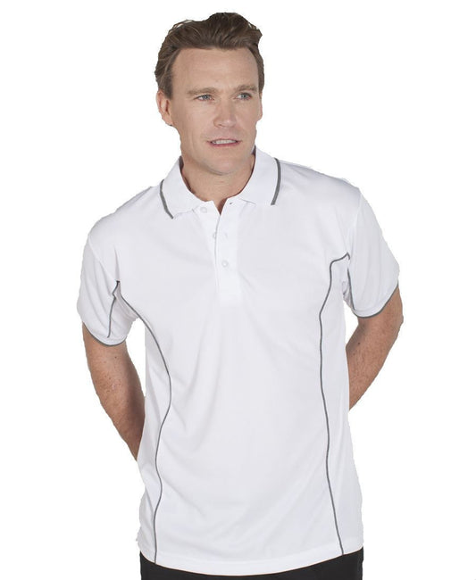 JB's Wear-JB's Adults  Short Sleeve Piping Polo - 1st (10 Colour)--Uniform Wholesalers - 1