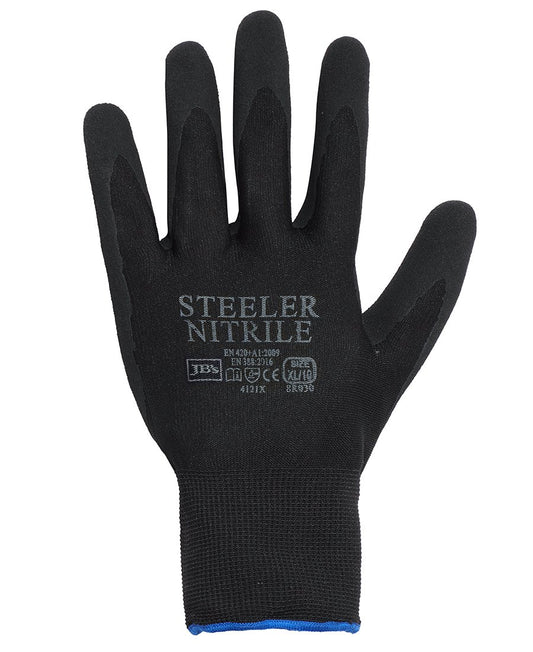 JBs Wear Steeler Sandy Nitrile Glove 12 Pack (8R030)