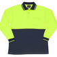 Ramo-Ramo Hi Vis Long Sleeve Polo-Yellow/Navy / S-Uniform Wholesalers - 4