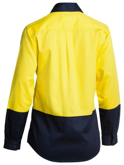 Bisley Women's Hi Vis Drill Shirt - Long Sleeve (BL6267)